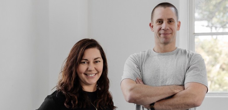 aglow founders Jo Blundell and Karl Margrain startup raise